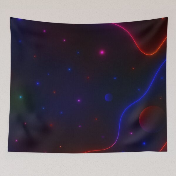 Item preview, Neon Cosmic Flow designed and sold by Kaleidoscope Print.