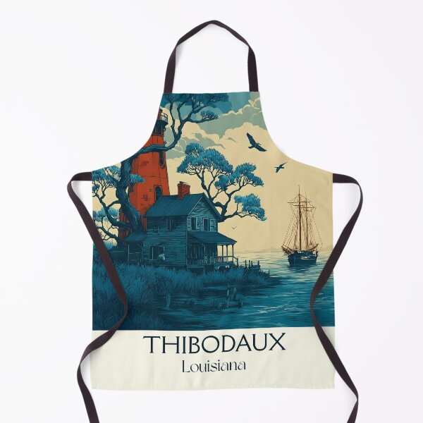 Item preview, Thibodaux Louisiana Vintage Travel Poster | Bayou Lafourche Art designed and sold by TuncGK.