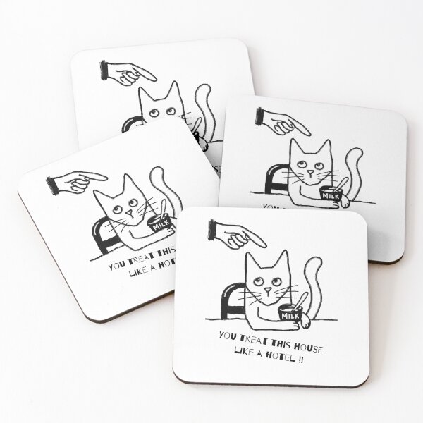 Item preview, Funny cat quote indoor outdoor cat designed and sold by alczar.