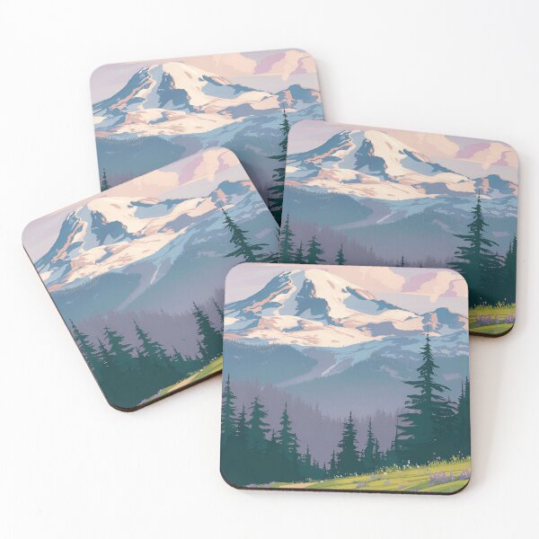 Item preview, Mount Rainier National Park Washington – Explore the Green Forest Scenic Trails Mt rainer designed and sold by SkeletonsDanger.