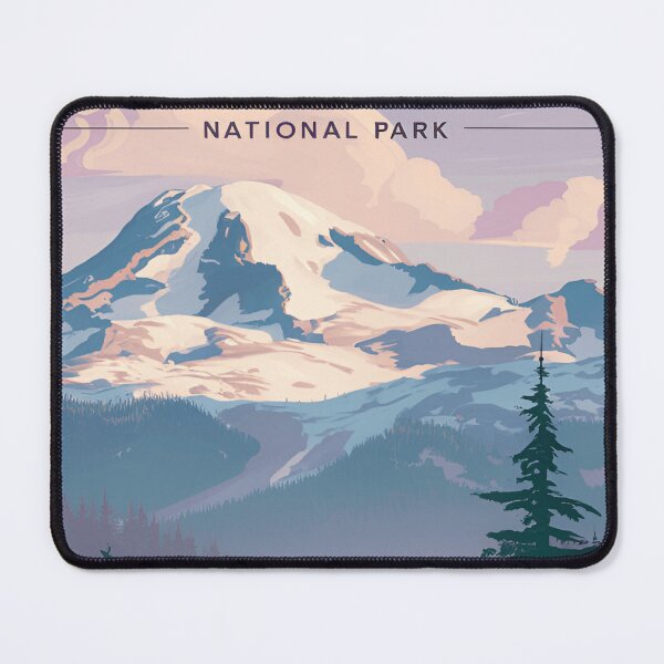 Item preview, Mount Rainier National Park Washington – Explore the Green Forest Scenic Trails Mt rainer designed and sold by SkeletonsDanger.