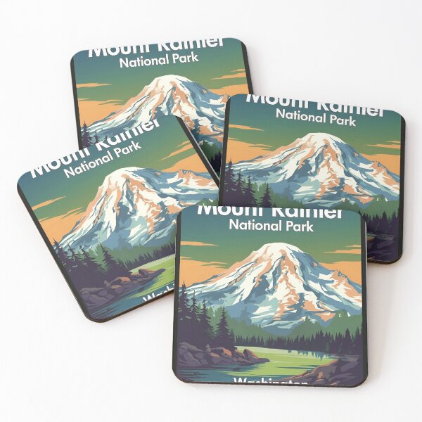 Item preview, Mount Rainier National Park Washington – Explore the Green Forest Hidden Wonders Mt rainer designed and sold by SkeletonsDanger.