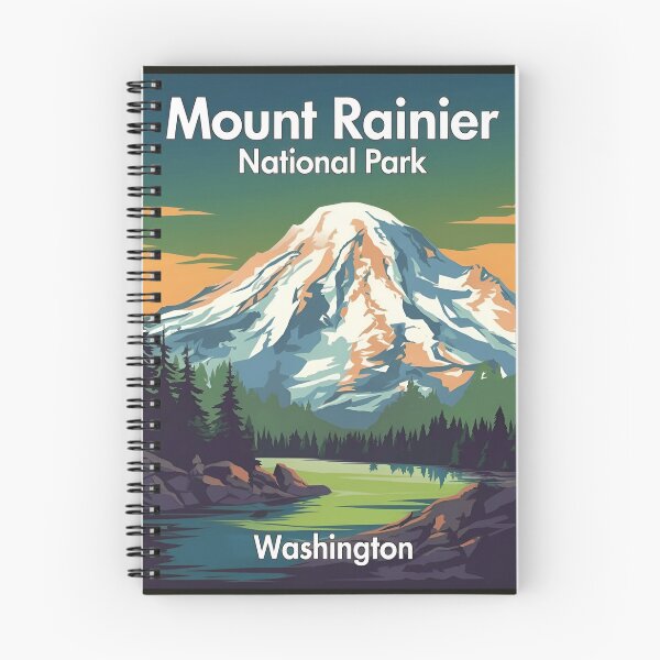 Item preview, Mount Rainier National Park Washington – Explore the Green Forest Hidden Wonders Mt rainer designed and sold by SkeletonsDanger.