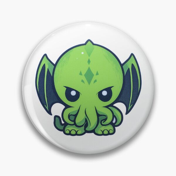 Item preview, Cute Chibi Cthulhu – Kawaii Lovecraft Monster Sticker designed and sold by NyghtowlStudio.