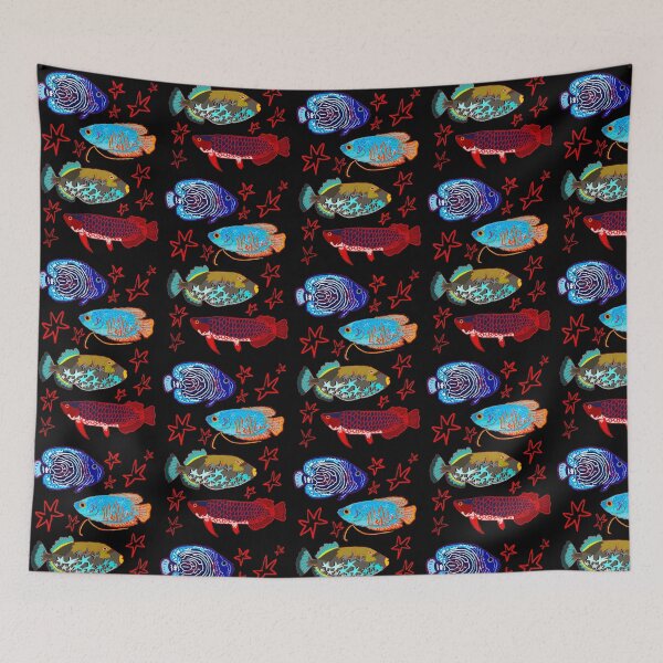 Item preview, Four Colorful Fish designed and sold by LivvTown.
