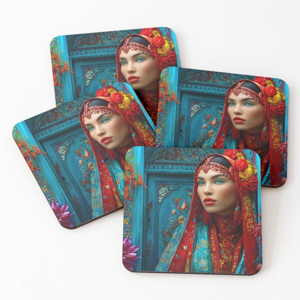 Item preview, Captivating Woman in Vibrant Floral Setting designed and sold by Artessie.