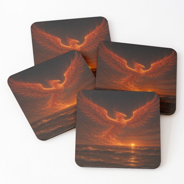 Item preview, Phoenix Rising from the Ocean designed and sold by Enchanting Art Vista.