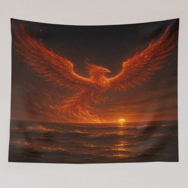 Item preview, Phoenix Rising from the Ocean designed and sold by Enchanting Art Vista.