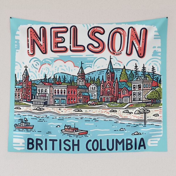 Item preview, Nelson BC Canada  designed and sold by HowToCanadian.