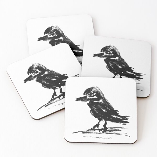 Item preview, Charcoal handdrawn jackdaw designed and sold by Avonduren.
