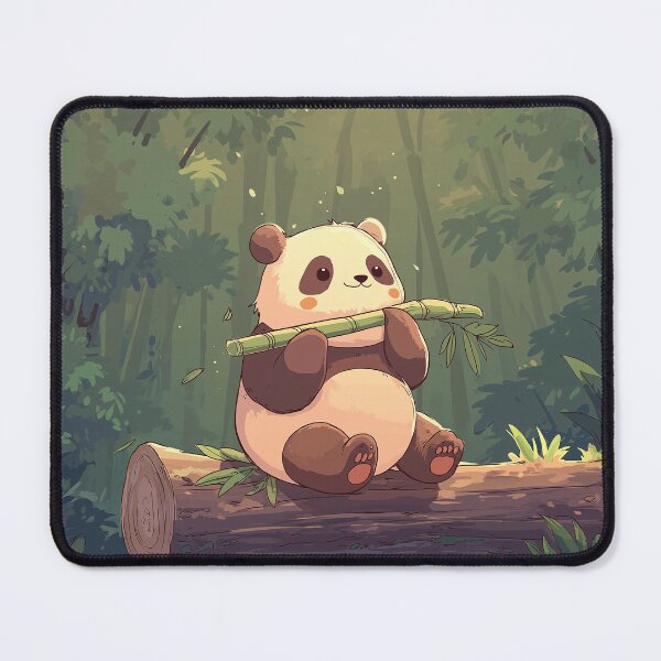 Artikelvorschau, Panda eating bamboo on a tree entworfen und verkauft von TaverneKuna.