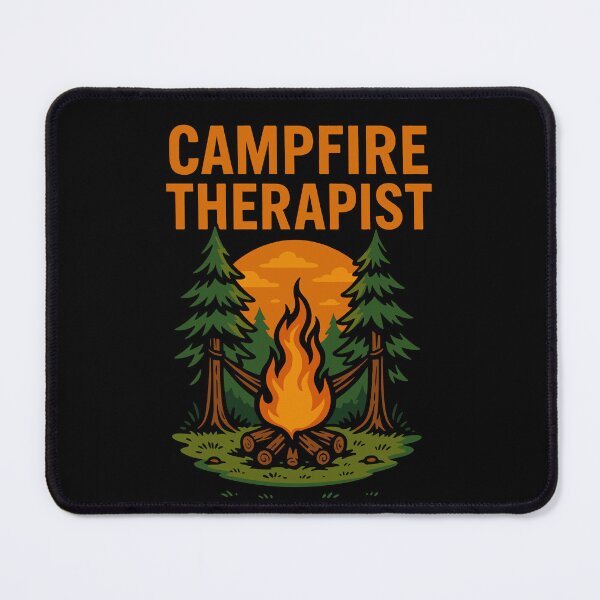 Item preview, Campfire Therapist Funny Camping Camper designed and sold by LuminOrb.