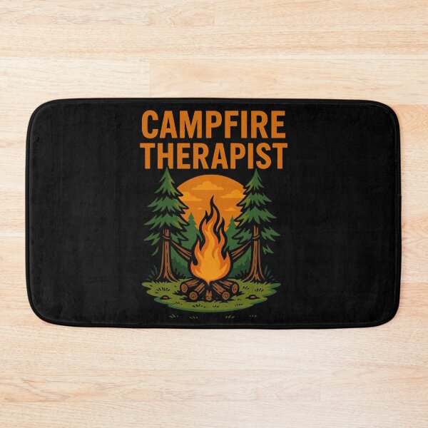 Item preview, Campfire Therapist Funny Camping Camper designed and sold by LuminOrb.