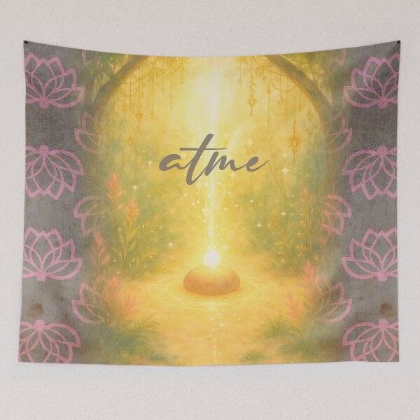 Item preview, Atme – Goldenes Licht im Wald / Breathe – Golden Forest Light designed and sold by aluzia.design.