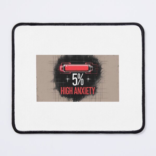 Item preview, 5% High Anxiety – Funny Low Battery Design designed and sold by Respawned.