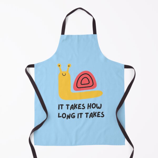 Item preview, It Takes How Long It Takes Cute Snail Bumper Sticker designed and sold by Ebony2009.