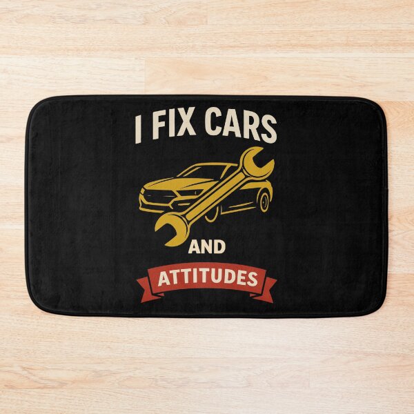 Item preview, I Fix Cars And Attitudes Garage Mechanic Funny designed and sold by LuminOrb.