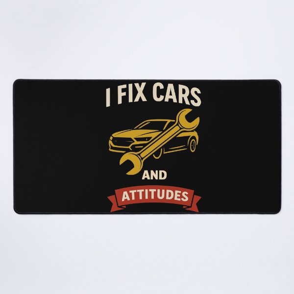 Item preview, I Fix Cars And Attitudes Garage Mechanic Funny designed and sold by LuminOrb.