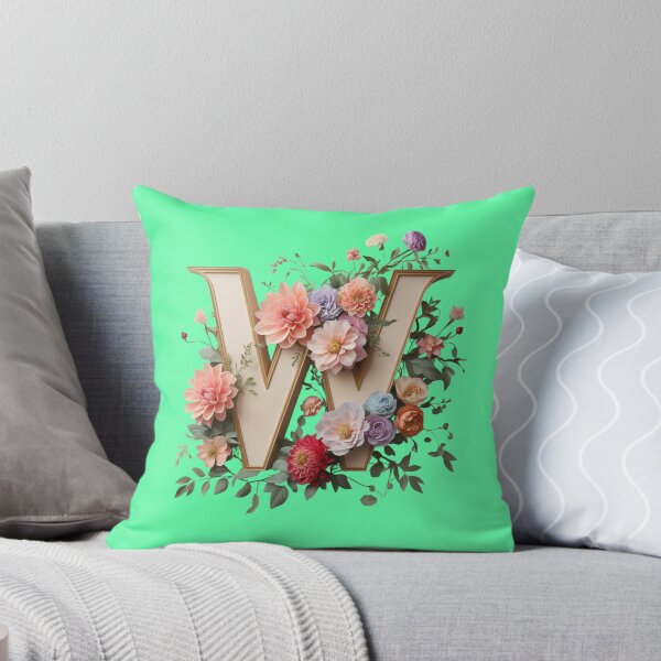 Item preview, Elegant Floral Monogram Letter W – Botanical Initial with Peonies, Roses & Dahlias | Personalized Gift & Feminine Decor designed and sold by AmenAlways.