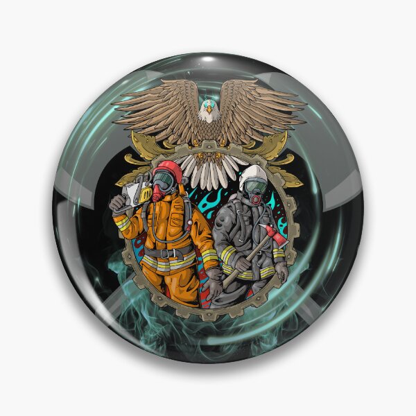 Item preview, Eagly Protect Firefighter Brave Circle designed and sold by BullBooy.