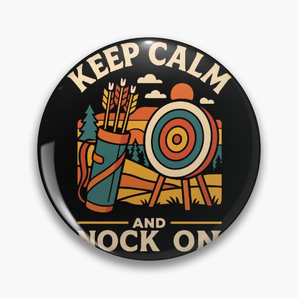 Item preview, Keep Calm Nock On Archery Bow Funny Archer designed and sold by LuminOrb.