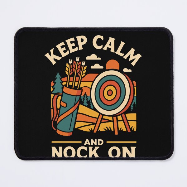 Item preview, Keep Calm Nock On Archery Bow Funny Archer designed and sold by LuminOrb.