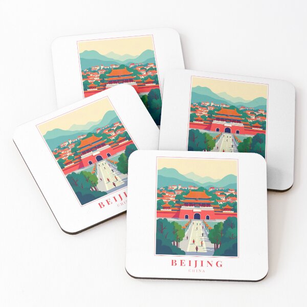 Item preview, Beijing China Illustration – Imperial Grandeur Meets Modern Urban Energy designed and sold by MapMyMiles.