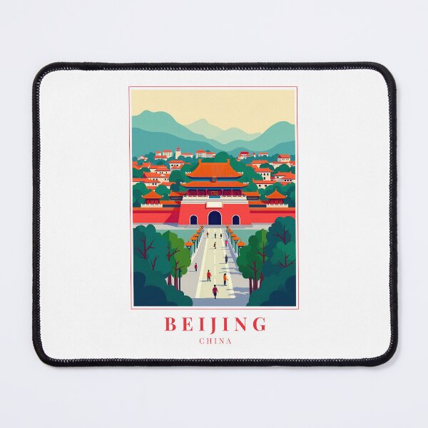 Item preview, Beijing China Illustration – Imperial Grandeur Meets Modern Urban Energy designed and sold by MapMyMiles.