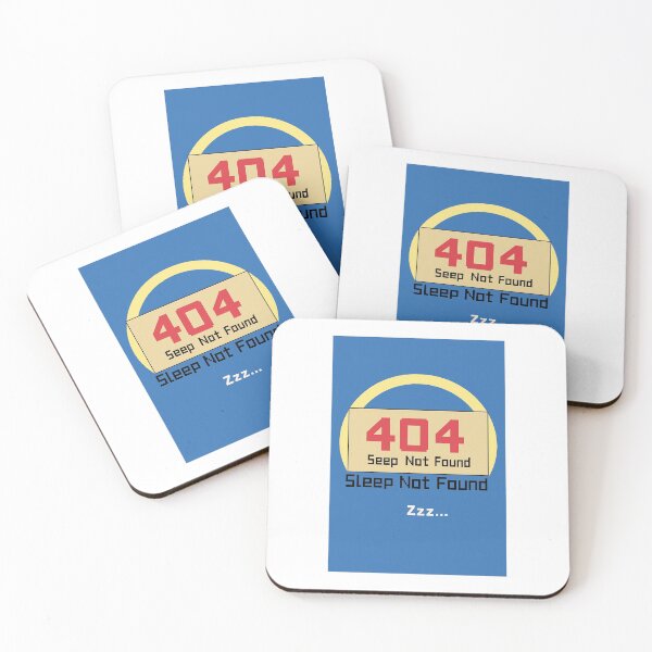 Item preview, 404 Sleep Not Found Retro Error Poster designed and sold by KK-Black34.