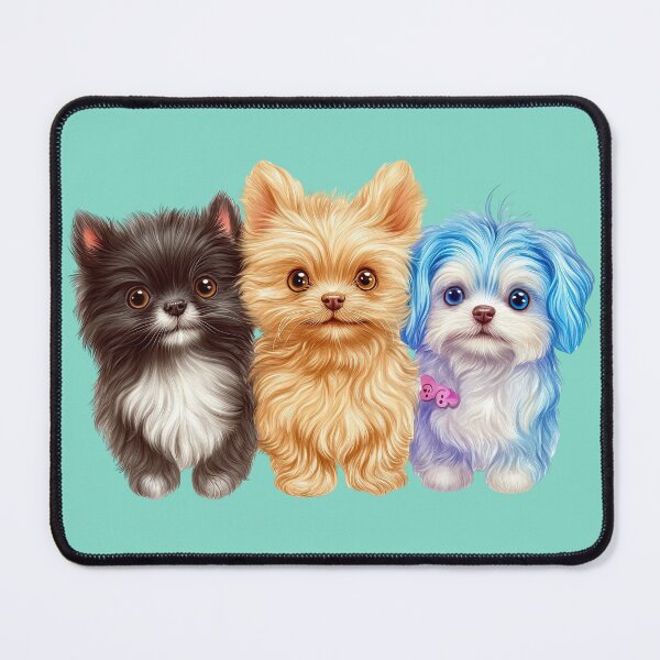 Item preview, Cute fluffy puppies, cute fluffy puppies illustration, cute fluffy puppies artwork designed and sold by MamaDong.