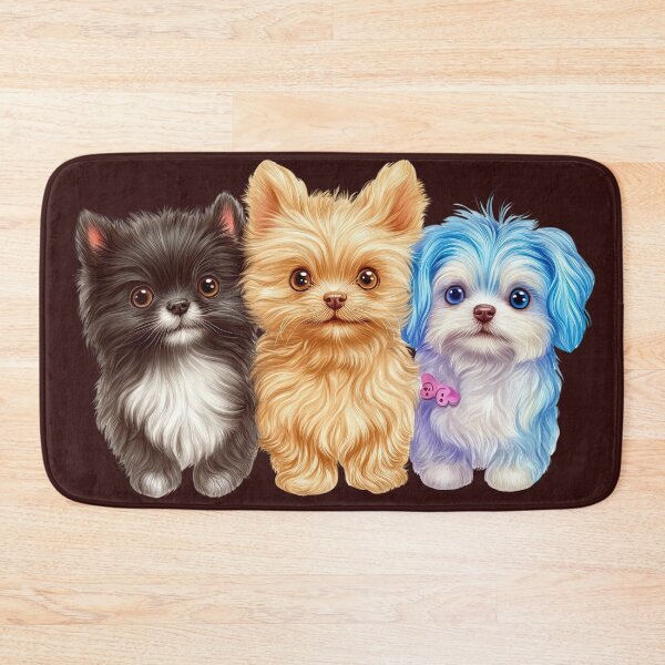 Item preview, Cute fluffy puppies, cute fluffy puppies illustration, cute fluffy puppies artwork designed and sold by MamaDong.