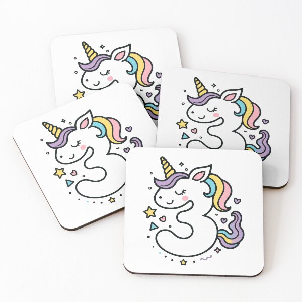 Item preview, Kids Unicorn 3th Birthday 3 Years Old Third Bday designed and sold by Blok45.