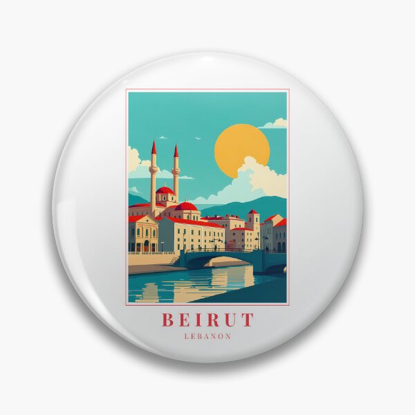 Item preview, Beirut Lebanon Illustration – A City of Ruins, Rhythm, and Radiance designed and sold by MapMyMiles.
