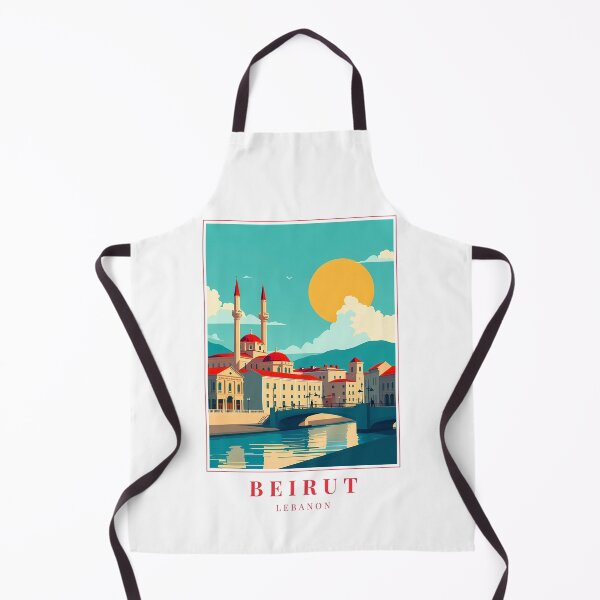 Item preview, Beirut Lebanon Illustration – A City of Ruins, Rhythm, and Radiance designed and sold by MapMyMiles.