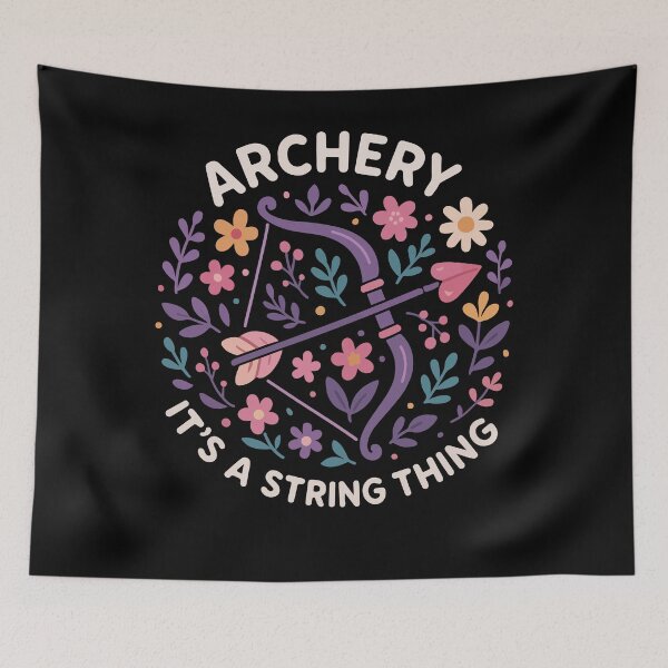Item preview, Archery It's A String Thing Bow Archer designed and sold by LuminOrb.