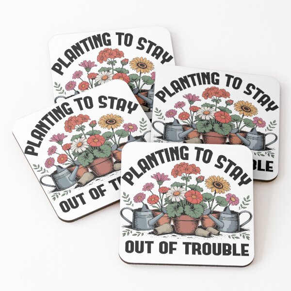 Item preview, Planting To Stay Out Of Trouble Funny Gardening Design, Plant Lover, Floral Garden Summer Tee, Plant Gift Sublimation Designs designed and sold by Merchall  store.