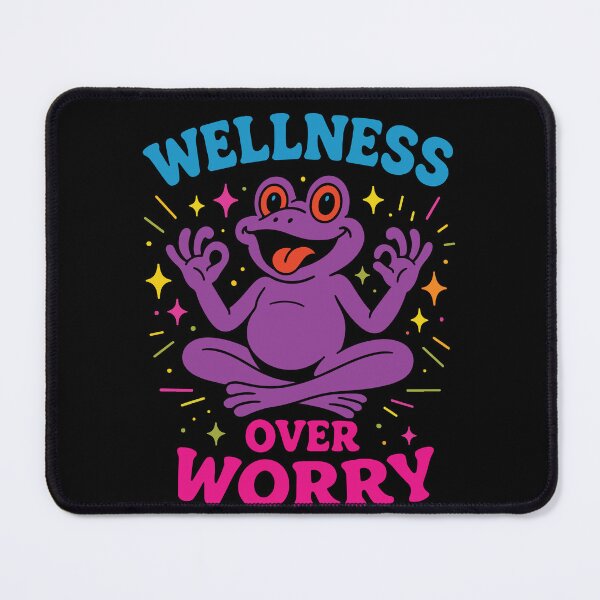 Item preview, Wellness Over Worry Mindfulness Affirmation designed and sold by LuminOrb.