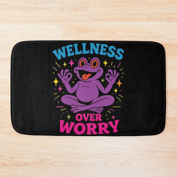Item preview, Wellness Over Worry Mindfulness Affirmation designed and sold by LuminOrb.