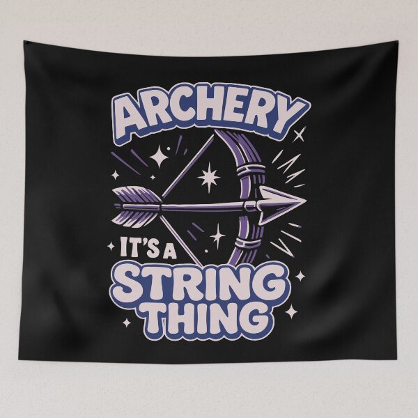 Item preview, Archery It's A String Thing Bow Archer designed and sold by LuminOrb.