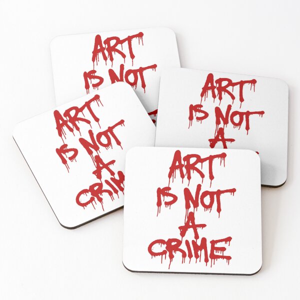 Item preview, art is not a crime designed and sold by Mesusi.
