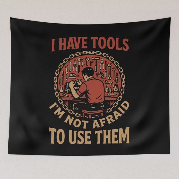 Item preview, I Have Tools Not Afraid To Use Them Garage designed and sold by LuminOrb.