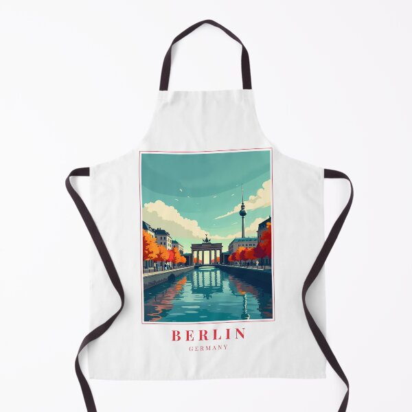 Item preview, Berlin Germany Illustration – Legacy of Walls and Wonders designed and sold by MapMyMiles.