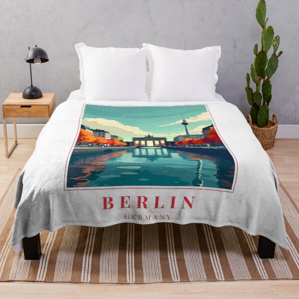 Item preview, Berlin Germany Illustration – Legacy of Walls and Wonders designed and sold by MapMyMiles.