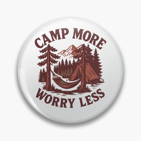 Item preview, Camp More Worry Less Funny Camping Camper designed and sold by LuminOrb.