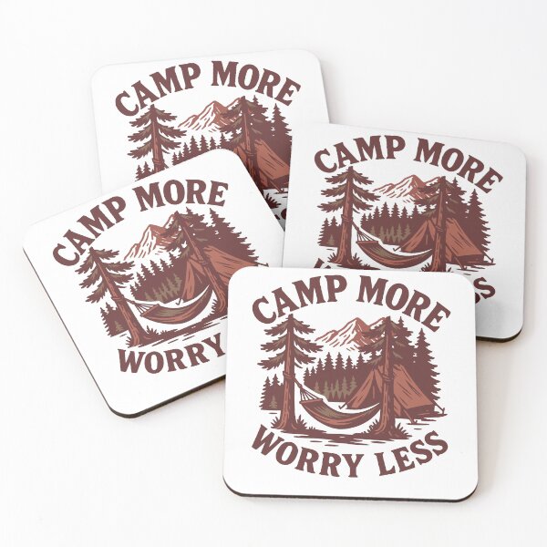 Item preview, Camp More Worry Less Funny Camping Camper designed and sold by LuminOrb.