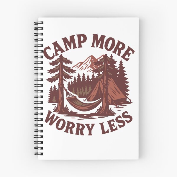 Item preview, Camp More Worry Less Funny Camping Camper designed and sold by LuminOrb.