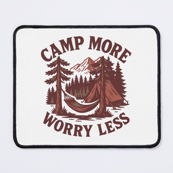 Item preview, Camp More Worry Less Funny Camping Camper designed and sold by LuminOrb.