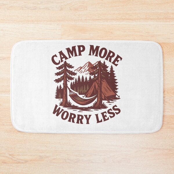 Item preview, Camp More Worry Less Funny Camping Camper designed and sold by LuminOrb.