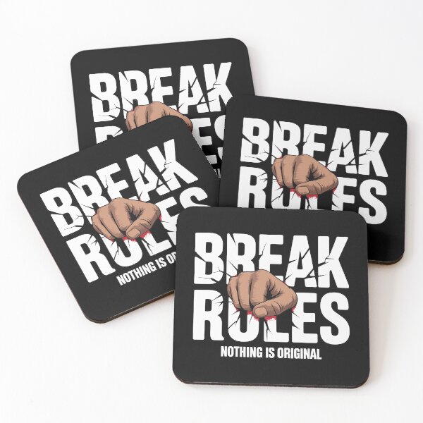 Item preview, Break Rules Nothing Is Original Fist Punch Design designed and sold by TipTop GFX.