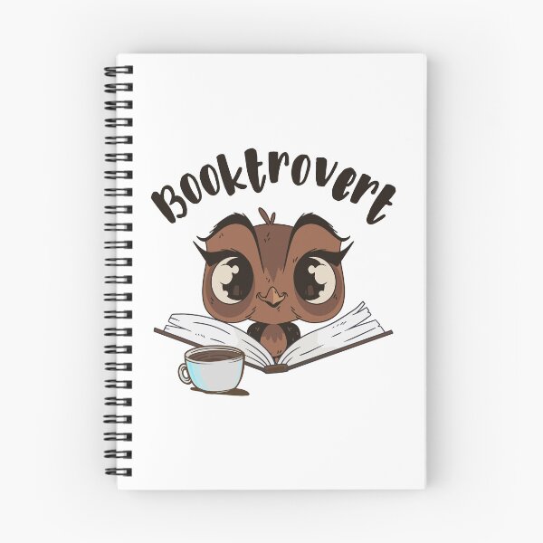Item preview, Booktrovert owl with book and coffee designed and sold by HandicraftArt.